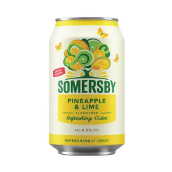 SOMERSBY PINEAPPLE & LIME CIDER CAN 320ML SOMERSBY PINEAPPLE & LIME CIDER CAN 320ML
