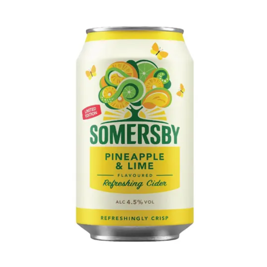 SOMERSBY PINEAPPLE & LIME CIDER CAN 320ML