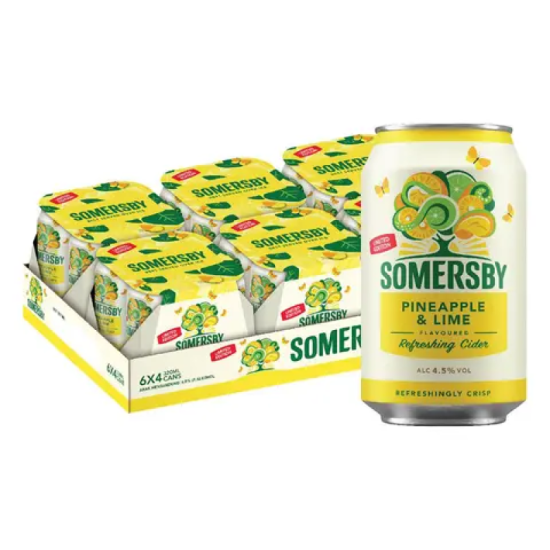 SOMERSBY PINEAPPLE & LIME CIDER CAN 320ML*24