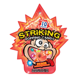STRIKING POPPING CANDY PEACH 15GM STRIKING POPPING CANDY PEACH 15GM