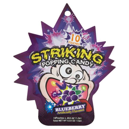 STRIKING POPPING CANDY BLUEBERRY 15GM