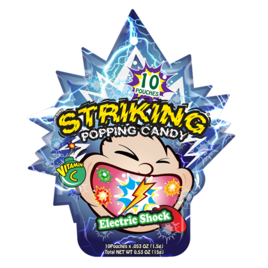 STRIKING POPPING CANDY ELECTRIC SHOCK VIT C 15GM