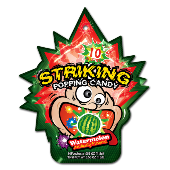 STRIKING POPPING CANDY WATERMELON 15GM