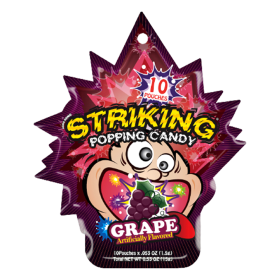 STRIKING POPPING CANDY GRAPE 15GM