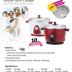 KHIND ANSHIN RICE COOKER RC-106M KHIND ANSHIN RICE COOKER RC-106M