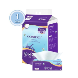 CARINA LAVENDER SOFT PACK FACIAL TISSUE M90'S*5 CARINA LAVENDER SOFT PACK FACIAL TISSUE M90'S*5