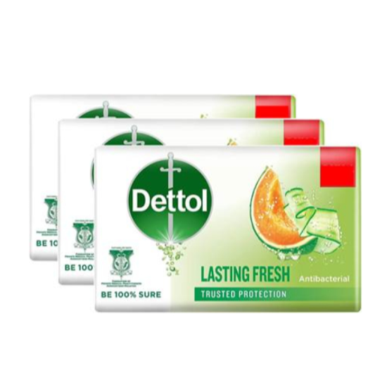 DETTOL BAR SOAP LASTING FRESH 100G*3  DETTOL BAR SOAP LASTING FRESH 100G*3