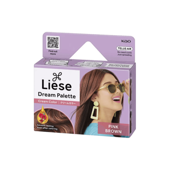 LIESE PALETTE CREAM COLOR PINK BROWN 76G