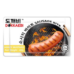 DOKKAEBI HONEY MUSTARD CHICKEN SAUSAGE BITE 40G DOKKAEBI HONEY MUSTARD CHICKEN SAUSAGE BITE 40G