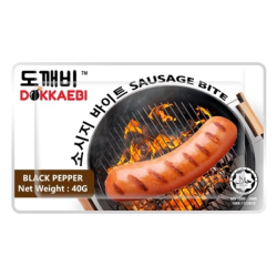 DOKKAEBI BLACK PEPPER CHICKEN SAUSAGE BITE 40G DOKKAEBI BLACK PEPPER CHICKEN SAUSAGE BITE 40G