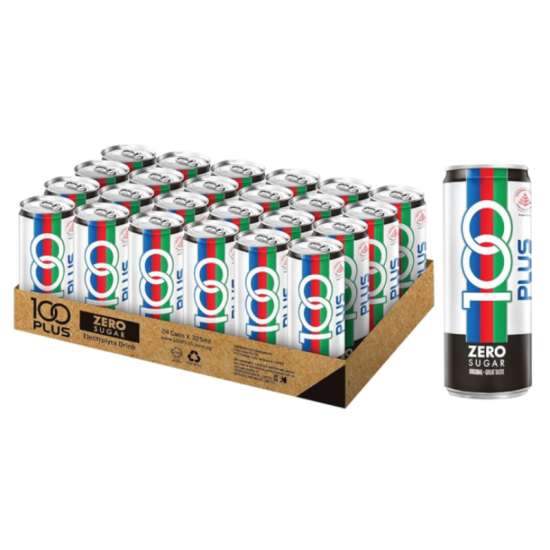 100 PLUS ORIGINAL ZERO SUGAR CAN 325ML*24S