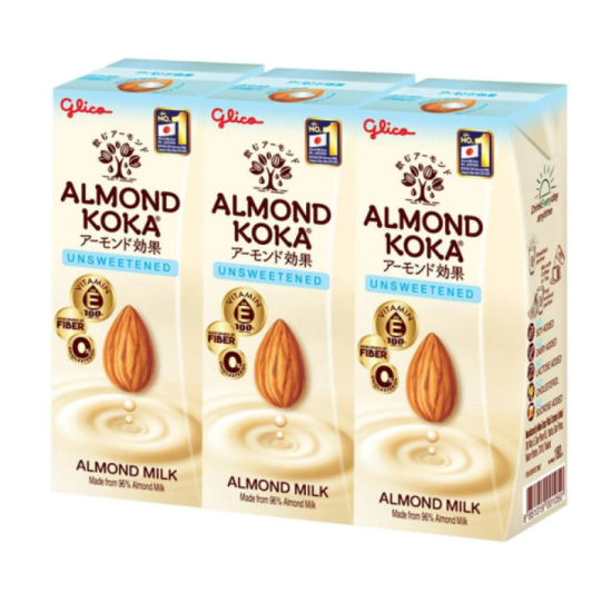 GLICO ALMOND KOKA UNSWEETENED 180ML*3'S