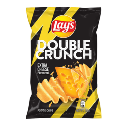 LAYS DOUBLE CRUNCH EXTRA CHEESE 170GM LAYS DOUBLE CRUNCH EXTRA CHEESE 170GM