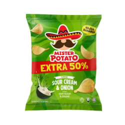 MISTER POTATO CHIPS SOUR&CREAM ONION 60GM MISTER POTATO CHIPS SOUR&CREAM ONION 60GM