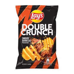 LAYS DOUBLE CRUNCH SMOKIN' BBQ 170GM LAYS DOUBLE CRUNCH SMOKIN' BBQ 170GM