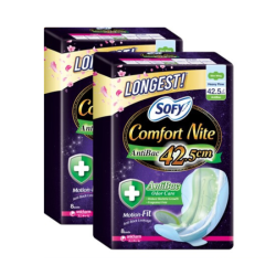 SOFY COMFORT NITE ANTIBAC 42.5CM 8'S*2