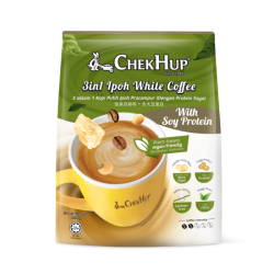 CHEK HUP 3IN1 WHITE COFFEE SOY PROTEIN 30GM*12'S CHEK HUP 3IN1 WHITE COFFEE SOY PROTEIN 30GM*12'S