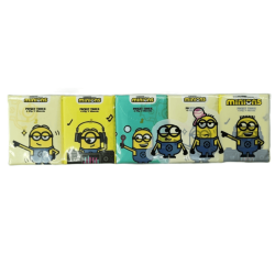 MINIONS POCKET TISSUE 4Ply 7s*10