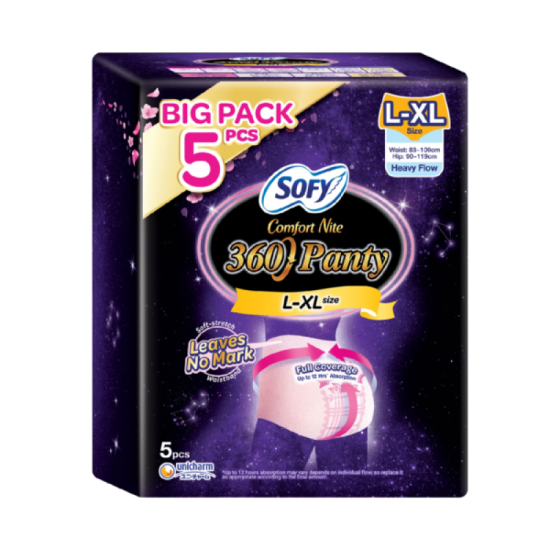 SOFY COMFORT NITE  360 PANTY L-XL 5S