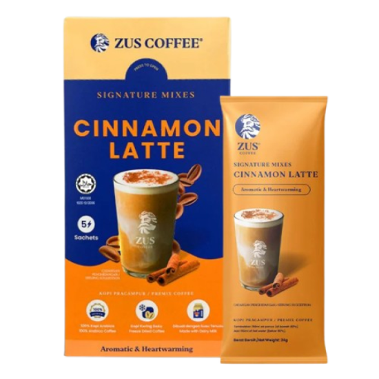 ZUS COFFEE SIGNATURE MIXES CINNAMON LATTE 24G*5