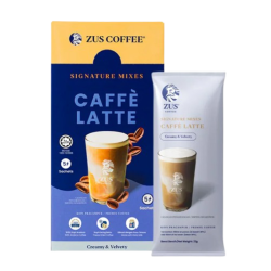 ZUS COFFEE SIGNATURE MIXES  CAFFE LATTE 22G*5 ZUS COFFEE SIGNATURE MIXES  CAFFE LATTE 22G*5