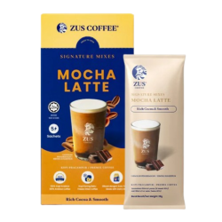 ZUS COFFEE SIGNATURE MIXES MOCHA LATTE 28G*5 ZUS COFFEE SIGNATURE MIXES MOCHA LATTE 28G*5