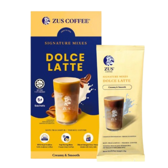 ZUS COFFEE SIGNATURE MIXES DOLCE LATTE 26G*5