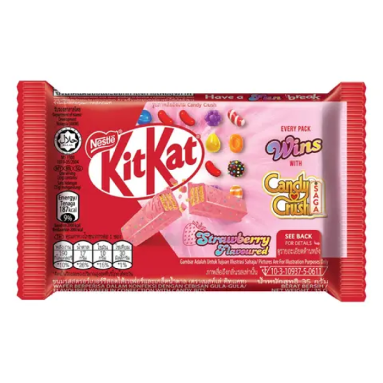 KIT KAT STRAWBERRY FLAVOURED 4F 35G