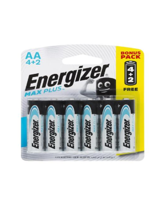 ENERGIZER MAX AA ALK BATTERY 4PC EP91BP4+2