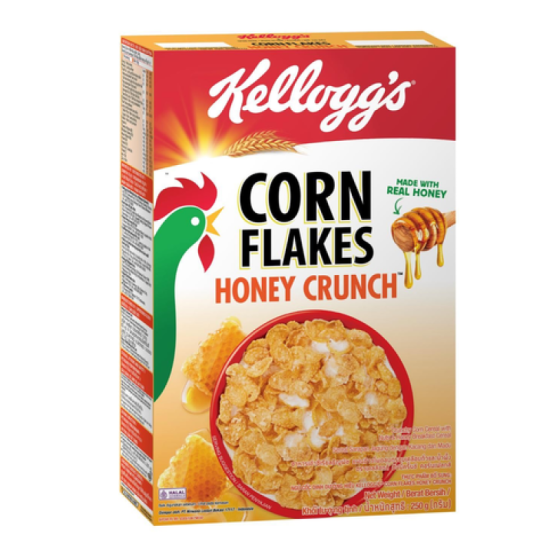 KELLOGG'S HONEY CRUNCH CORNFLAKES 250G