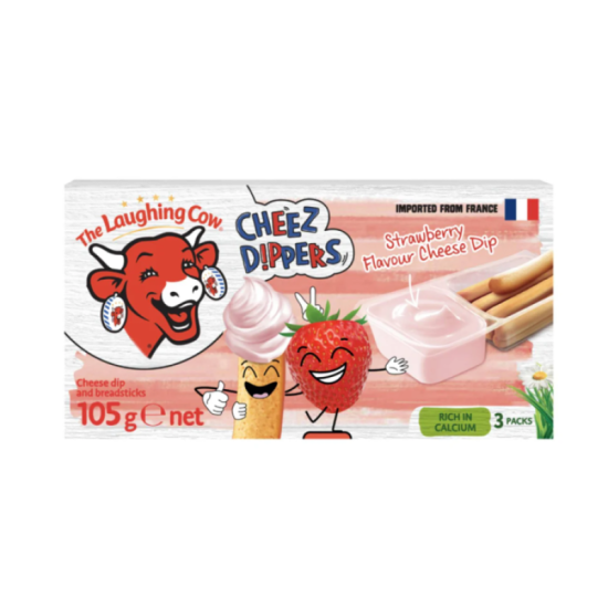 LAUGHING COW CHEESE DIPPERS STRAWBERRY 105G