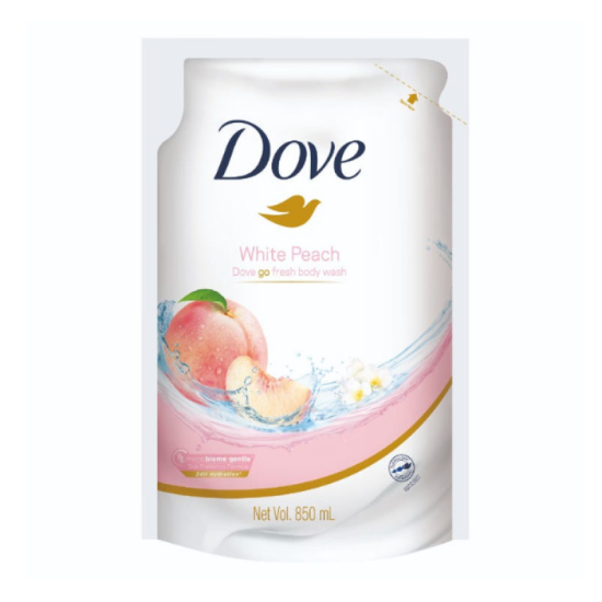 DOVE BODYWASH (REFILL) WHITE PEACH 850ML