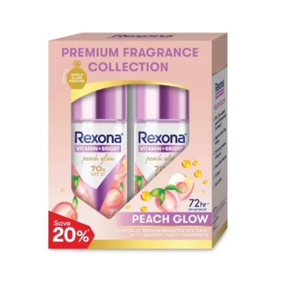 REXONA WOMEN ROLL ON PEACH 45ML*2