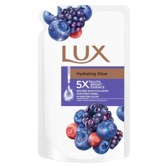 LUX BODY WASH (REFILL) MIX BERRIES 800ML