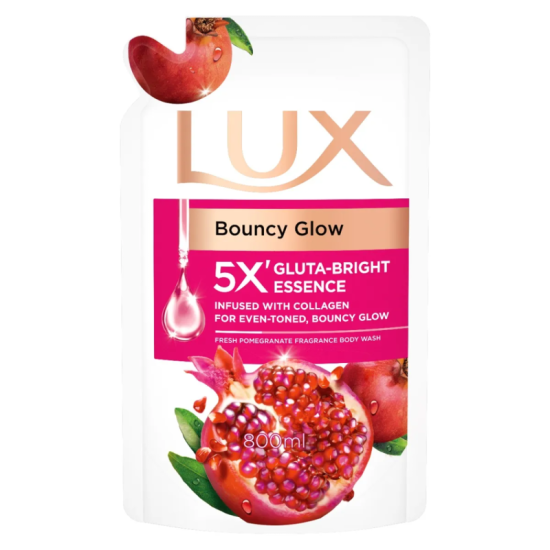 LUX BODY WASH (REFILL) POMEGRANATE 800ML