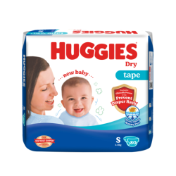 HUGGIES DRY TAPE SJP NB 80S