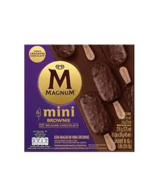 WALL'S MAGNUM MINI BROWNIE 45ML*6