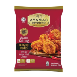 AYAMAS KITCHEN RED HOT CRISPY FRIED CHICKEN  750G AYAMAS KITCHEN RED HOT CRISPY FRIED CHICKEN  750G