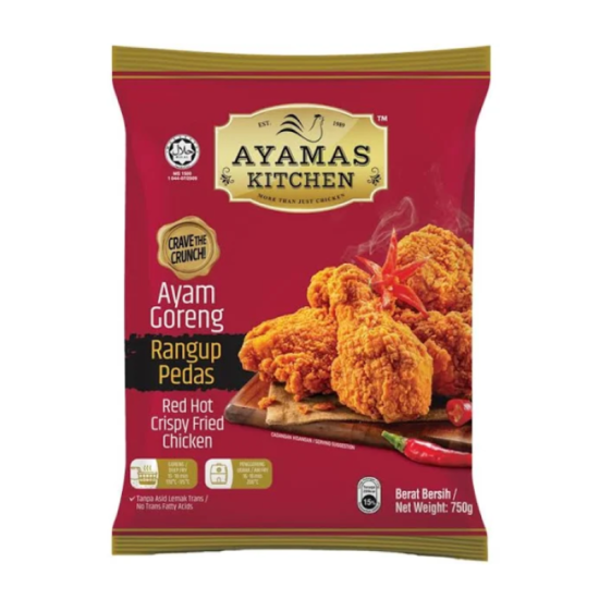 AYAMAS KITCHEN RED HOT CRISPY FRIED CHICKEN  750G