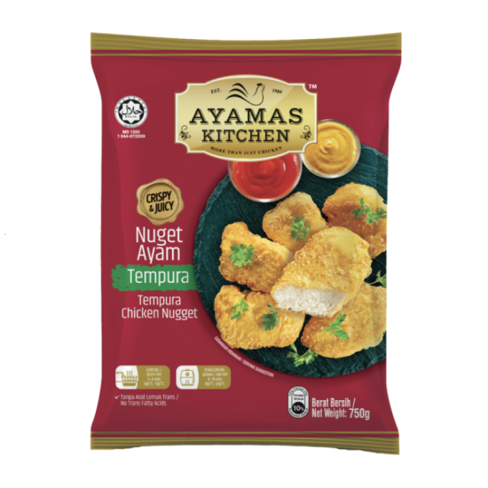 AYAMAS KITCHEN TEMPURA CHICKEN NUGGET 750G