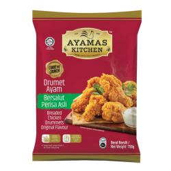 AYAMAS KITCHEN CHICKEN DRUMMET ORIGINAL 750G AYAMAS KITCHEN CHICKEN DRUMMET ORIGINAL 750G