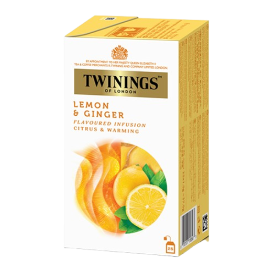 TWININGS LEMON GINGER TEA 1.5GM*25'S