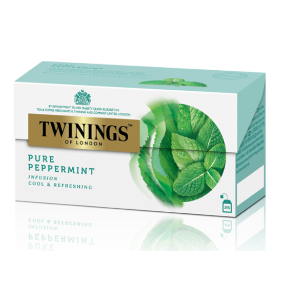 TWININGS PURE PEPPERMINT 2GM*25'S