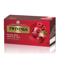 TWININGS FOUR RED FRUITS TEA 2GM*25'S TWININGS FOUR RED FRUITS TEA 2GM*25'S