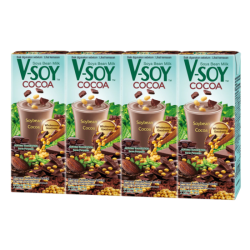 V-SOY UHT SOYA BEAN MILK - COCOA 200ML*4'S V-SOY UHT SOYA BEAN MILK - COCOA 200ML*4'S