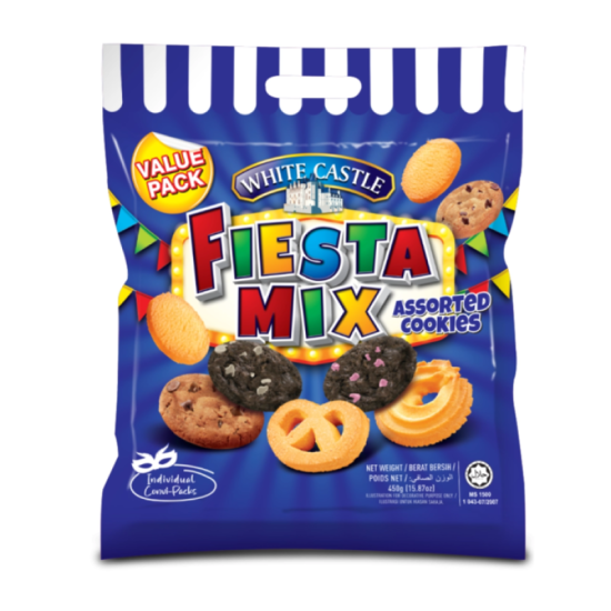 WHITE CASTLE FIESTA MIX ASSORTED COOKIES 450GM