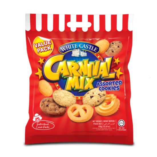 WHITE CASTLE CARNIVAL MIX ASSORTED COOKIES 450GM