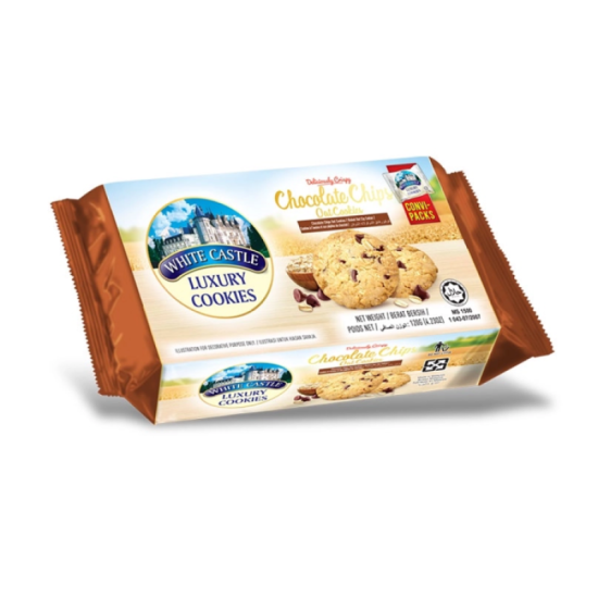 WHITE CASTLE OAT CHOCOLATE OAT COOKIES 120GM