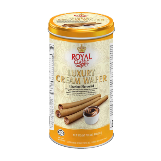 ROYAL CLASSIC LUXYRY CREAM WAFER HAZELNUT 90GM