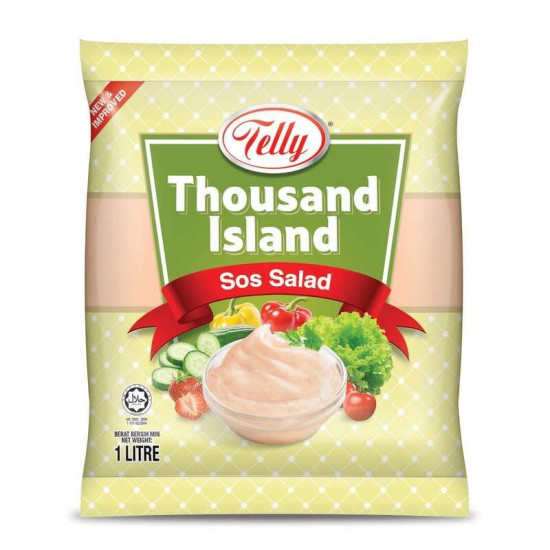 TELLY SALAD DRESING THOUSAND ISLAND 1LTR